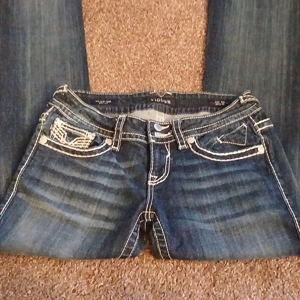 Vigoss the new York bootcut blue jeans size 5/6 - Picture 2 of 16